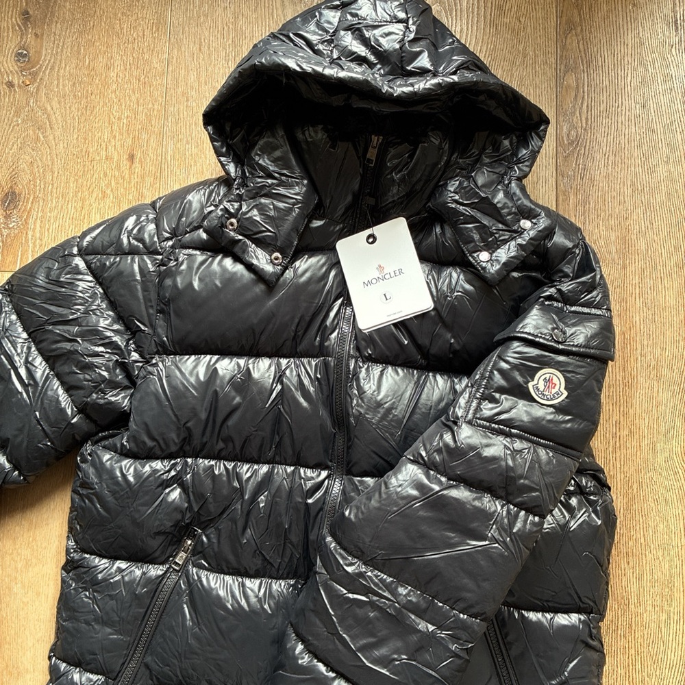Moncler Black Jacket with Comic Patch - image 2